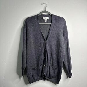 Grey 90’s vintage cardigan sweater size small